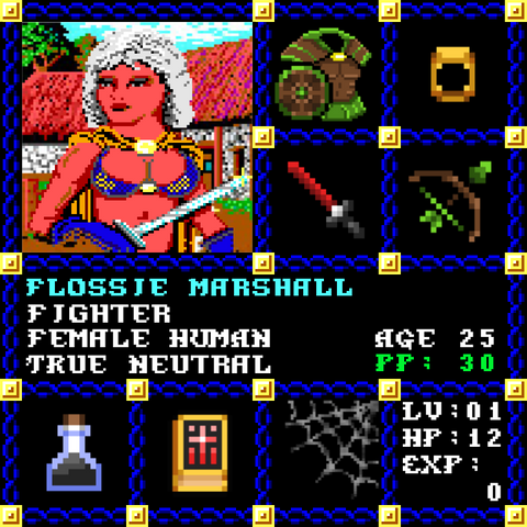 Flossie Marshall is a Players Guild Genesis Series Adventurer #1000