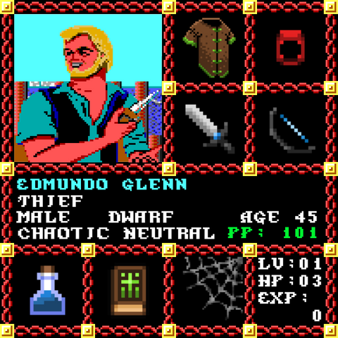 Edmundo Glenn is a Players Guild Genesis Series Adventurer #1006