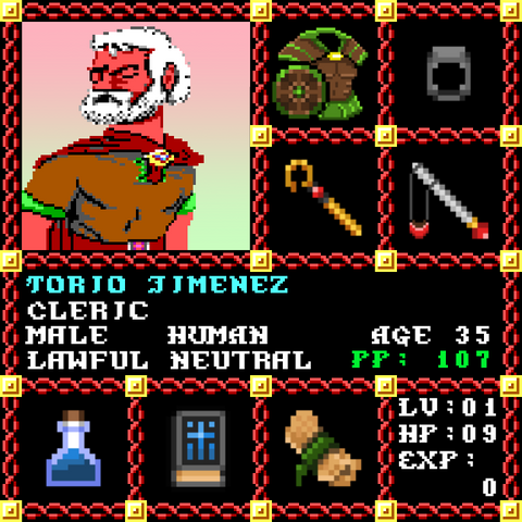 Torio Jimenez is a Players Guild Genesis Series Adventurer #1010