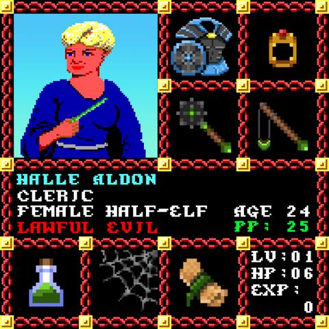 Halle Aldon is a Players Guild Genesis Series Adventurer #1018