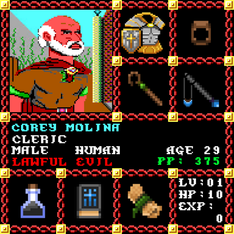 Corey Molina is a Players Guild Genesis Series Adventurer #1164