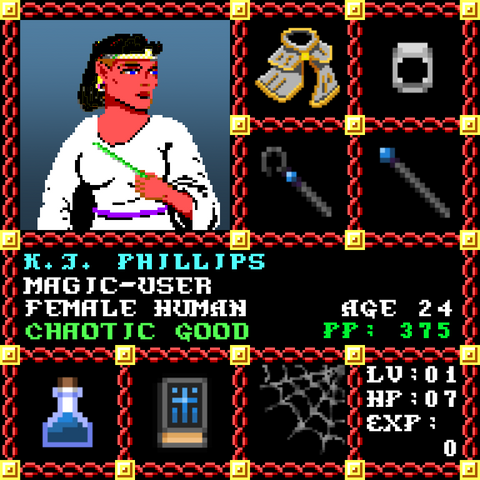 KJ Phillips is a Players Guild Genesis Series Adventurer #1377