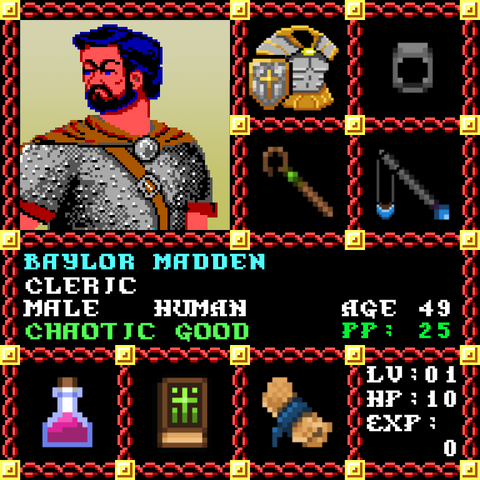 Baylor Madden is a Players Guild Genesis Series Adventurer #1385