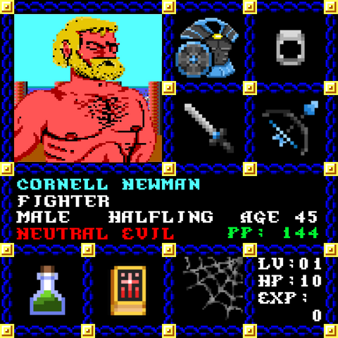 Cornell Newman is a Players Guild Genesis Series Adventurer #1386