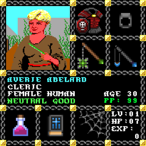 Averie Abelard is a Players Guild Genesis Series Adventurer #1481