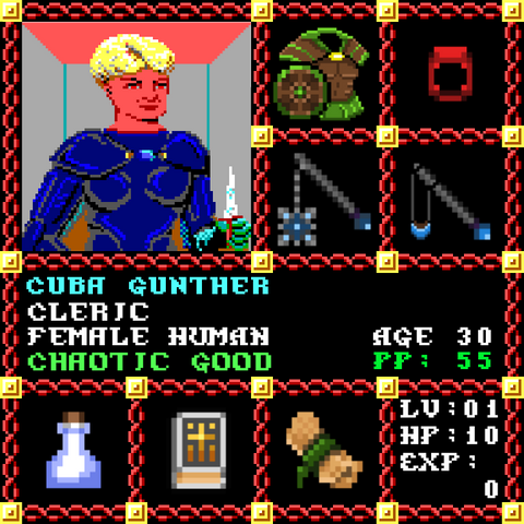 Cuba Gunther is a Players Guild Genesis Series Adventurer #1482
