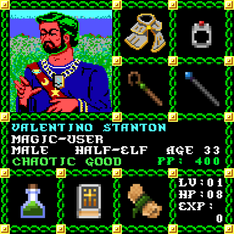 Valentino Stanton is a Players Guild Genesis Series Adventurer #1484