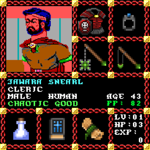 Jawara Snearl is a Players Guild Genesis Series Adventurer #1486