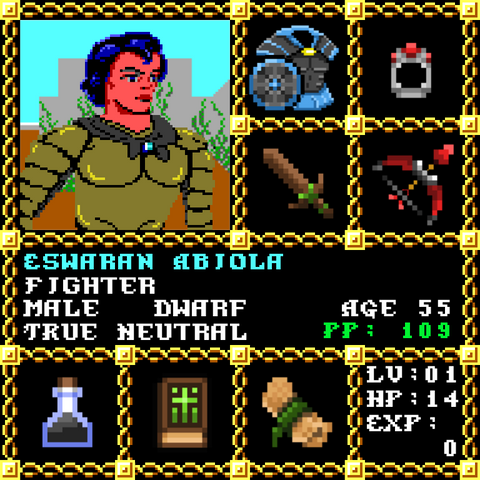 Eswaran Abiola is a Players Guild Genesis Series Adventurer #1491