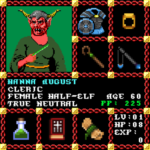Hanna August is a Players Guild Genesis Series Adventurer #1497