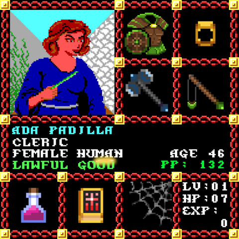 Ada Padilla is a Players Guild Genesis Series Adventurer #1507