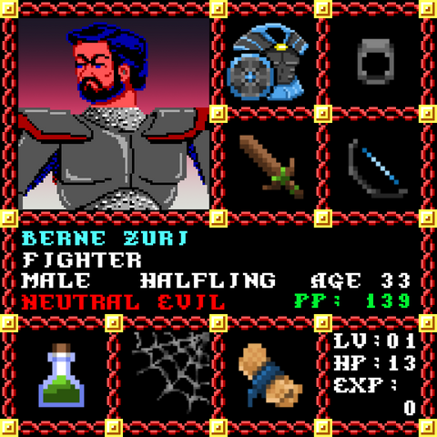 Berne Zuri is a Players Guild Genesis Series Adventurer #1512