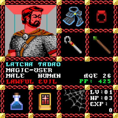 Latcha Tadao is a Players Guild Genesis Series Adventurer #1522