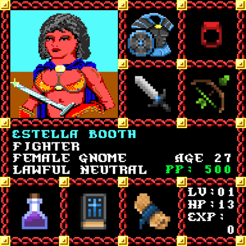 Estella Booth is a Players Guild Genesis Series Adventurer #1527