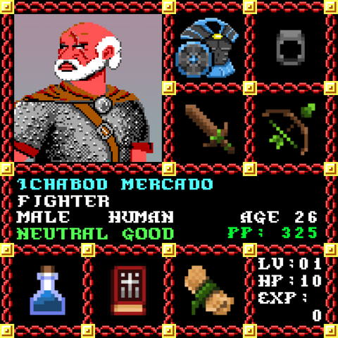 Ichabod Mercado is a Players Guild Genesis Series Adventurer #1529