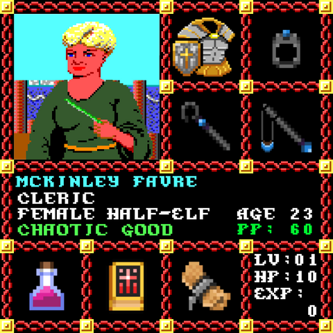 Mckinley Favre is a Players Guild Genesis Series Adventurer #1542