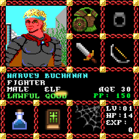 Harvey Buchanan is a Players Guild Genesis Series Adventurer #1559
