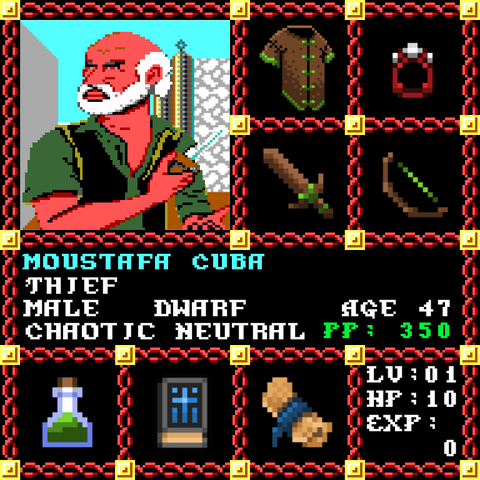 Moustafa Cuba is a Players Guild Genesis Series Adventurer #1563