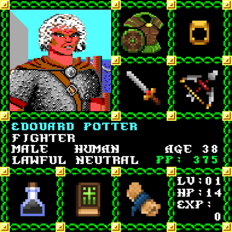 Edouard Potter is a Players Guild Genesis Series Adventurer #1572