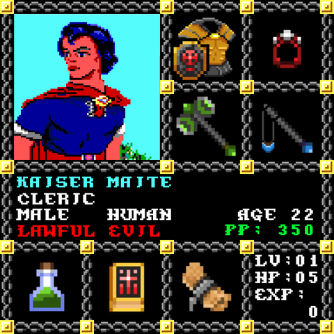Kaiser Maite is a Players Guild Genesis Series Adventurer #1578