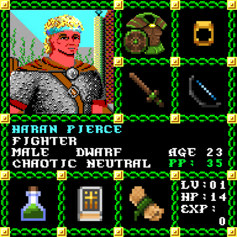 Haran Pierce is a Players Guild Genesis Series Adventurer #1589