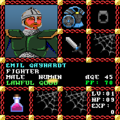 Emil Gayhardt is a Players Guild Genesis Series Adventurer #1590