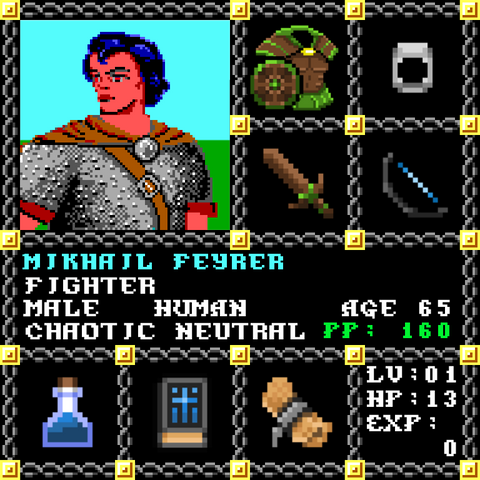 Mikhail Feyrer is a Players Guild Genesis Series Adventurer #1592