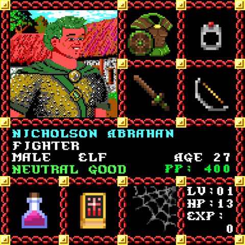 Nicholson Abrahan is a Players Guild Genesis Series Adventurer #1596