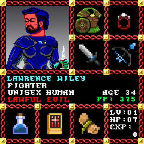 Lawrence Wiley is a Players Guild Genesis Series Adventurer #1602