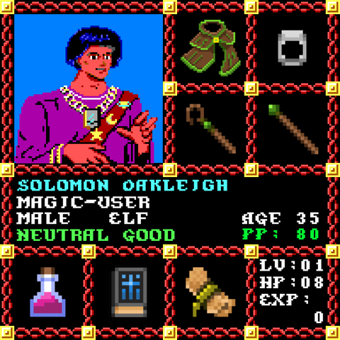 Solomon Oakleigh is a Players Guild Genesis Series Adventurer #1605