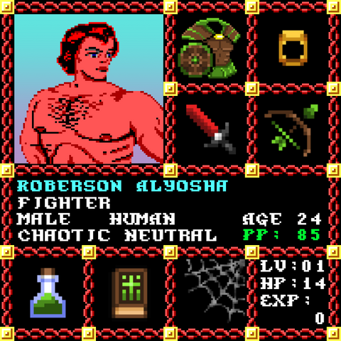 Roberson Alyosha is a Players Guild Genesis Series Adventurer #1607