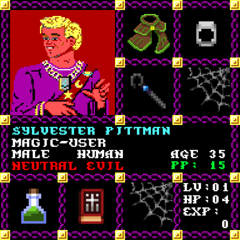 Sylvester Pittman is a Players Guild Genesis Series Adventurer #1618