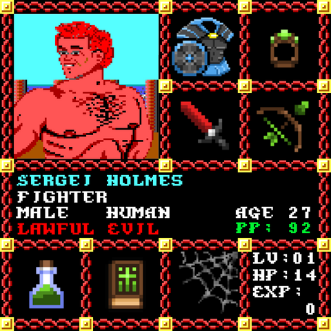 Sergei Holmes is a Players Guild Genesis Series Adventurer #1625