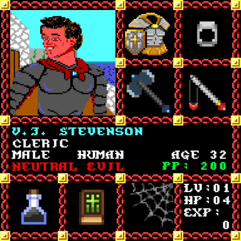 VJ Stevenson is a Players Guild Genesis Series Adventurer #1641