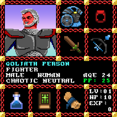 Goliath Person is a Players Guild Genesis Series Adventurer #1651