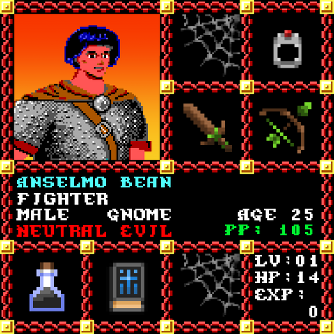 Anselmo Bean is a Players Guild Genesis Series Adventurer #1655