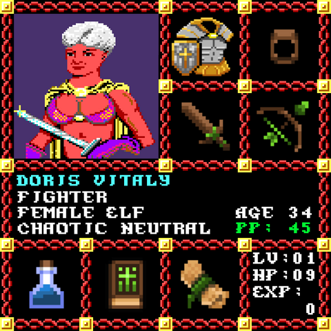 Doris Vitaly is a Players Guild Genesis Series Adventurer #1674