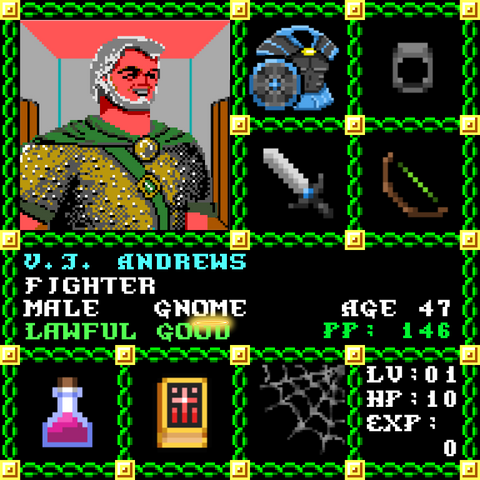 VJ Andrews is a Players Guild Genesis Series Adventurer #1682
