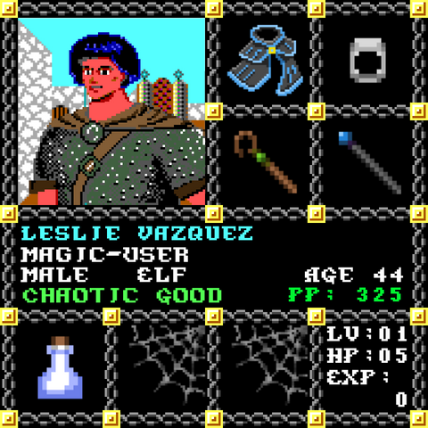 Leslie Vazquez is a Players Guild Genesis Series Adventurer #1689