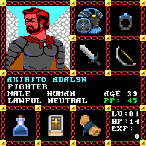 Akihito Adalyn is a Players Guild Genesis Series Adventurer #1698