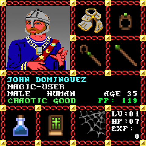 John Dominguez is a Players Guild Genesis Series Adventurer #1702