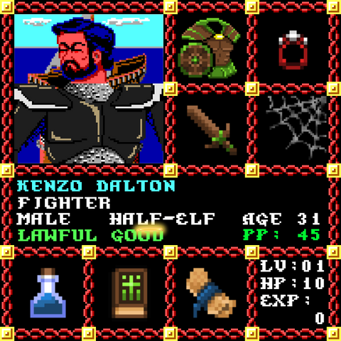 Kenzo Dalton is a Players Guild Genesis Series Adventurer #1714