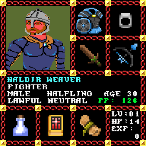 Haldir Weaver is a Players Guild Genesis Series Adventurer #1725