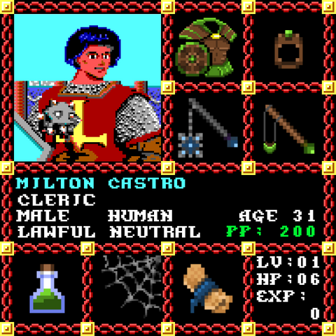 Milton Castro is a Players Guild Genesis Series Adventurer #1732