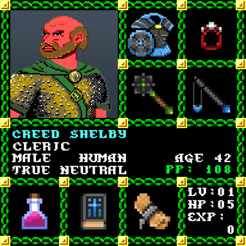 Creed Shelby is a Players Guild Genesis Series Adventurer #1735