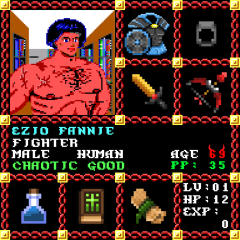 Ezio Fannie is a Players Guild Genesis Series Adventurer #1736