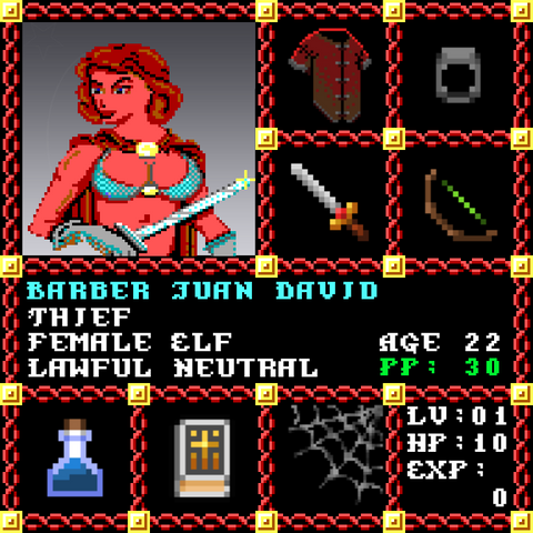 Barber Juan David is a Players Guild Genesis Series Adventurer #1741