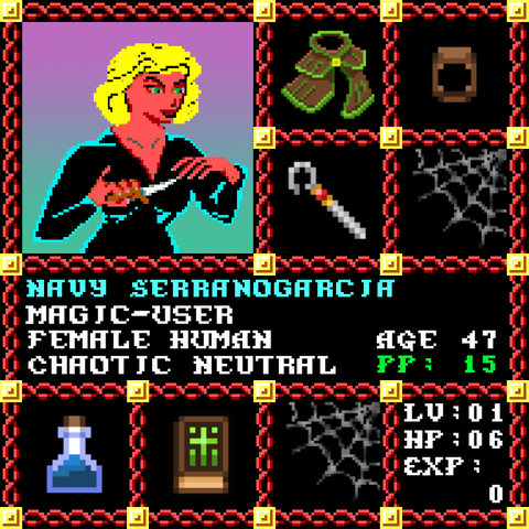 Navy Serranogarcia is a Players Guild Genesis Series Adventurer #1744