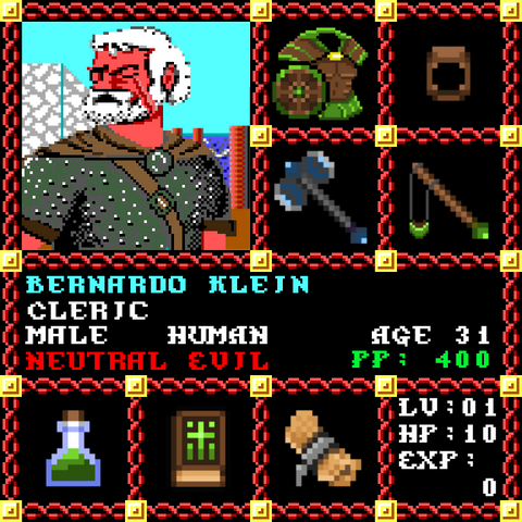 Bernardo Klein is a Players Guild Genesis Series Adventurer #1749