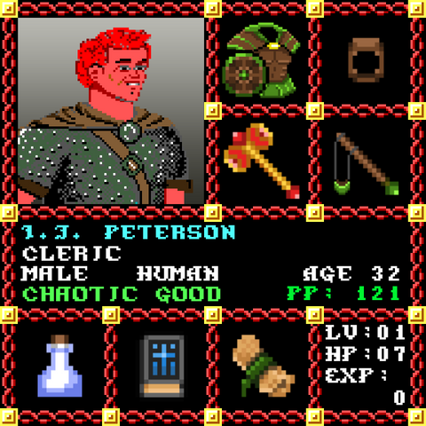 IJ Peterson is a Players Guild Genesis Series Adventurer #1753